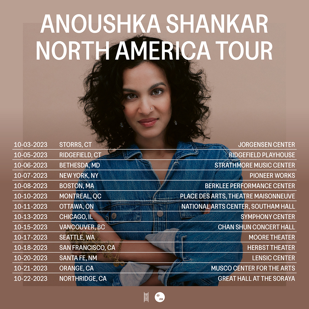 Anoushka Shankar Tour Dates Announced